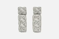 Sophia 203 Örhänge Puffig Ruta* Smycken