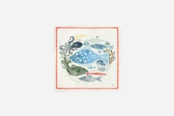 Charlotte Lynggaard Servett Circling Fish* Servetter & Servettställ|Kök & Dukningstextil