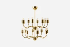 Josef Frank Takkrona Mässing Valbar Längd* Taklampor